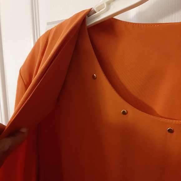 Essence by Mail Peachy Tangerine Colored Dress - Picture 7 of 15